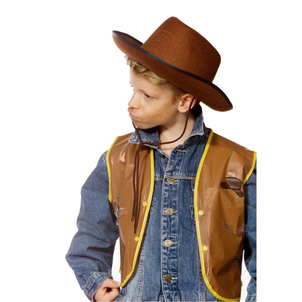 Chapeau Cowboy Marron - Enfant - Cesar-H025-001