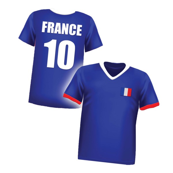 T-Shirt de supporter Enfant : France N°10 : 7 / 10 ans - F505-001