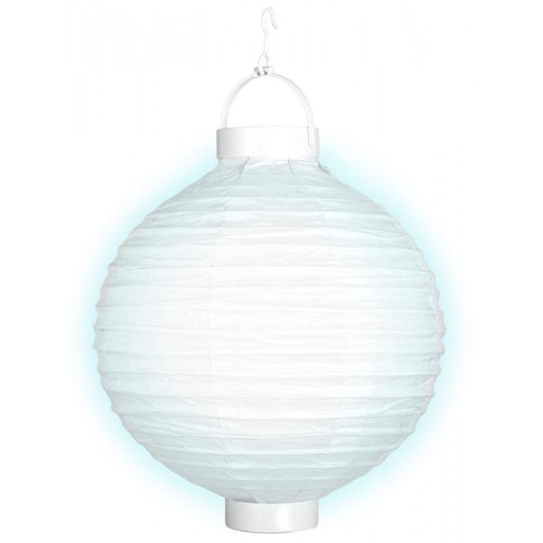Lampion à LED 30 cm - Blanc - 02480