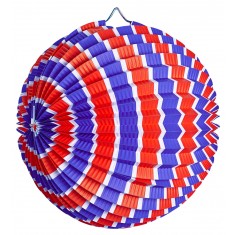 Lanterne Boule Papier Tricolore