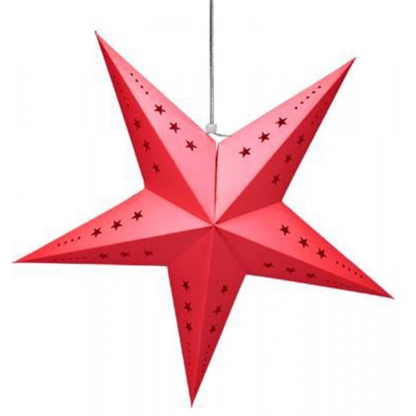 Étoile à suspendre Rouge x1 - 2727