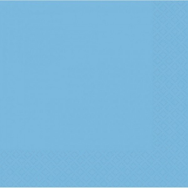 Serviettes de Table -  Bleu x20 - 51015-11