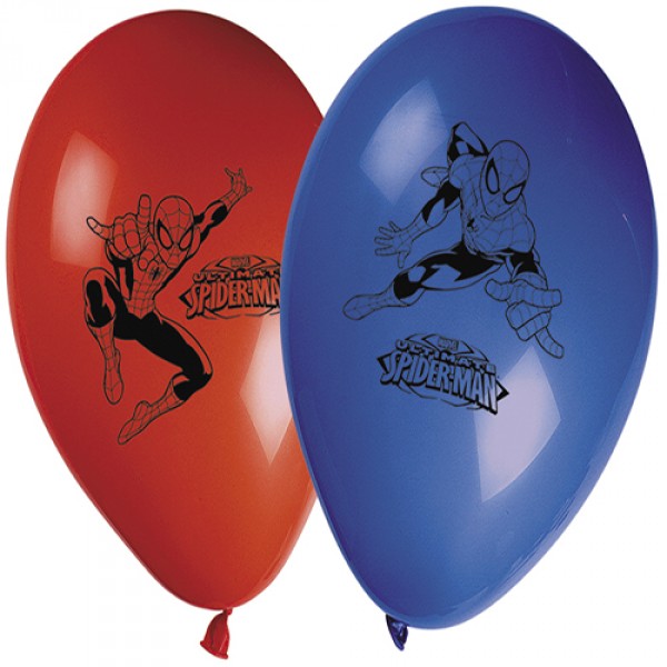 Ballons Ultimate Spiderman Web Warriors™ x8 - 81536