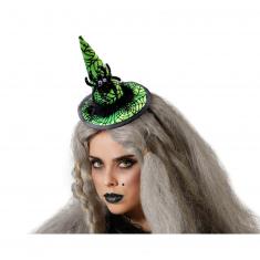 Serre-Tête chapeau de sorcière vert - Femme