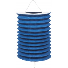 Lampion Cylindrique Bleu x1