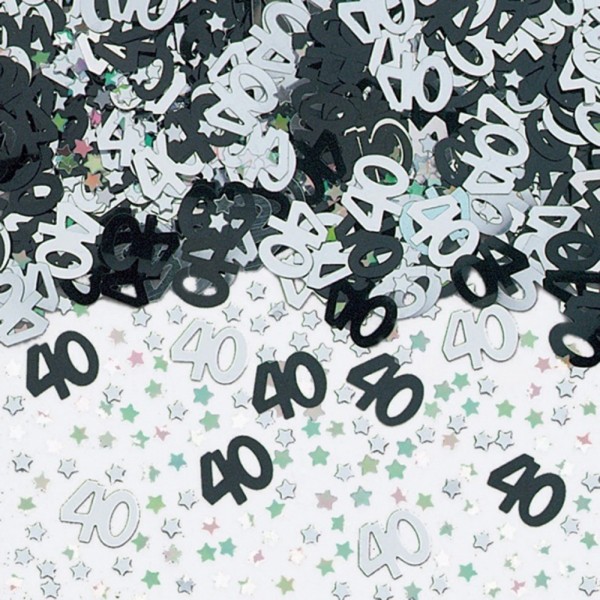 Confettis Anniversaire 40 ans - 37140-12