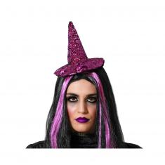 Serre-Tête chapeau de sorcière violet - Femme