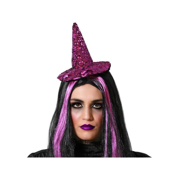 Serre-Tête chapeau de sorcière violet - Femme - 71847