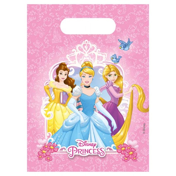 Sachets Anniversaire Princesse Disney™ x 6  - 87881