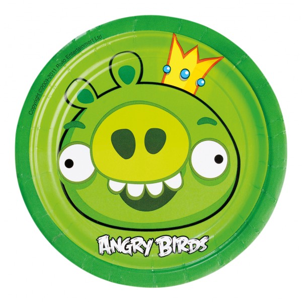 Assiettes Green Bird - Angry Birds™ - 552361