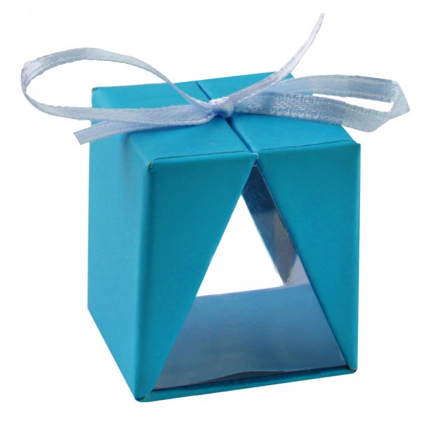 Boîtes A Dragées Turquoise x 4 - 4091-08