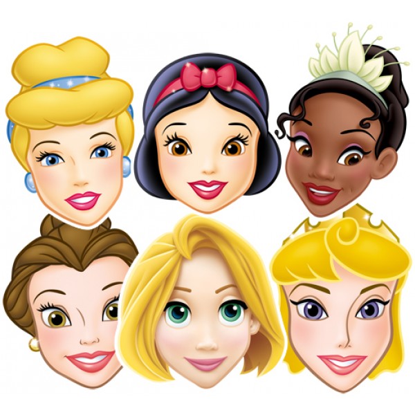6 Masques Princesses Disney™ - SMP50