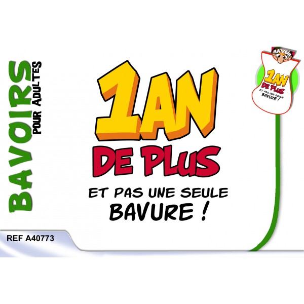 Bavoir "1 an de +" - A40773