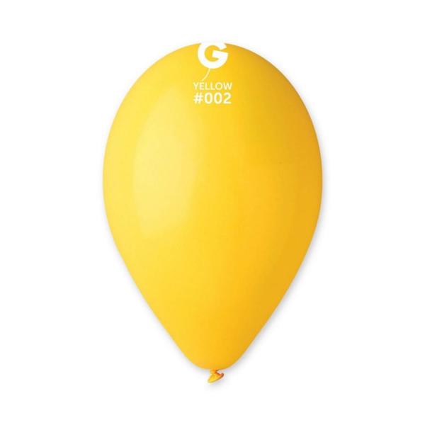 10 Ballons Standard - 30 Cm - Jaune - 302479GEM