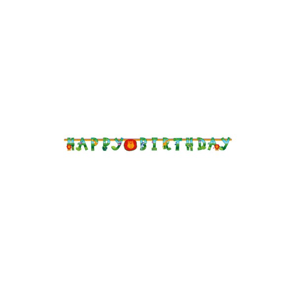 Bannière Happy Birthday Royaume De La Jungle - 129148