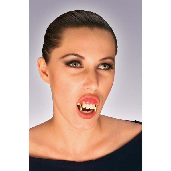 Dentier Vampire - Dents en Or - 2422