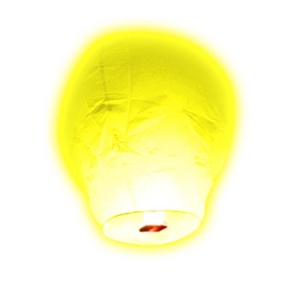 Lanterne Volante Balloon Jaune - 775