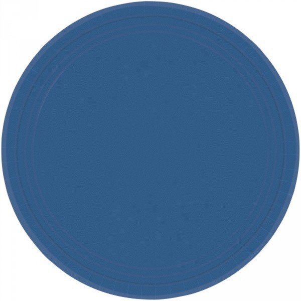Assiette Bleue Marine x8 - 55015-74