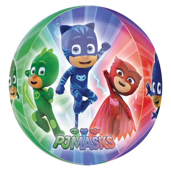 Ballon en aluminium rond : Pyjamasques™ (PJ Masks) : 38 x 40 cm - 3467801
