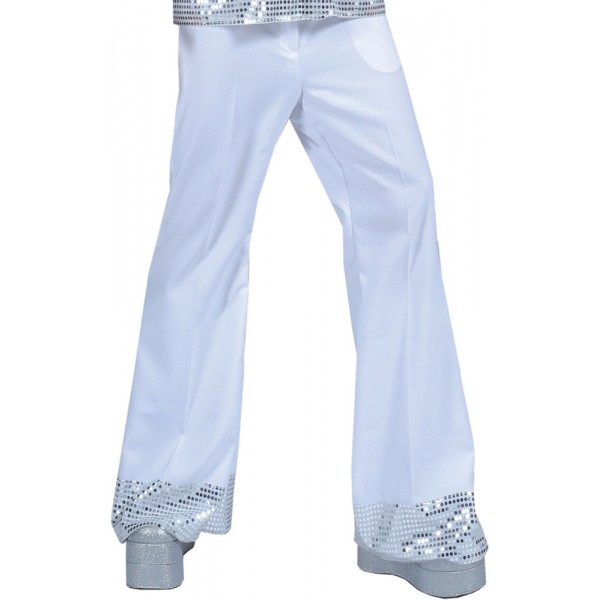Pantalon Disco Blanc - Adulte - 608213-52/54