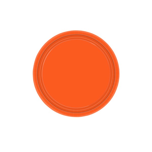 8 Assiettes (22,8Cm) – Orange - 55015-05