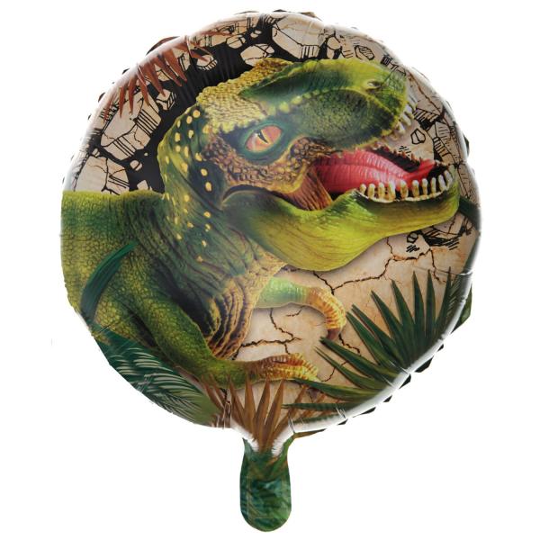 Ballon aluminium rond 45 cm : Dinosaure - 7537