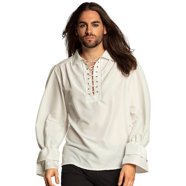 Chemise Pirate Blanche - Homme - 74130-Parent