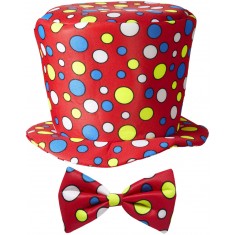 Maxi Chapeau et Noeud Papillon Rouge