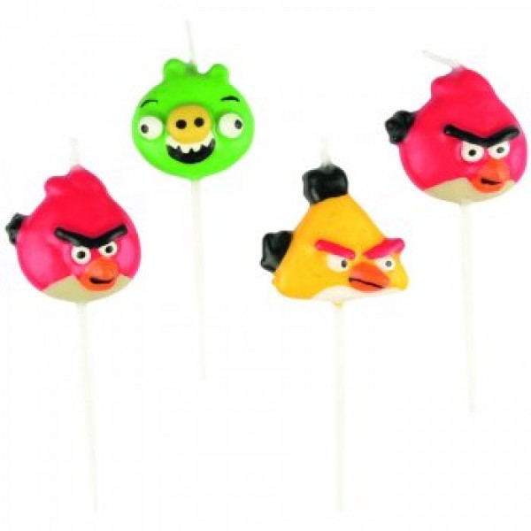 4 Bougies Figurines - Angry Birds™ - 552369