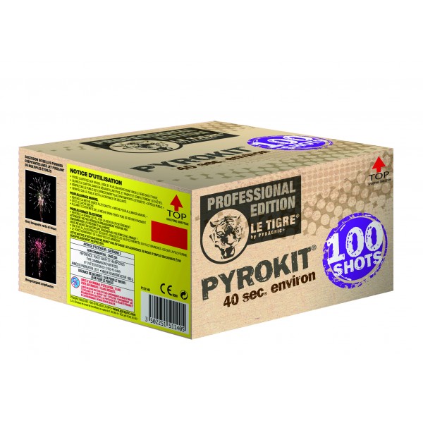 Lot de 2 Feux d'artifices :  Bouquet Final Pyrokit ® 100 - P151140