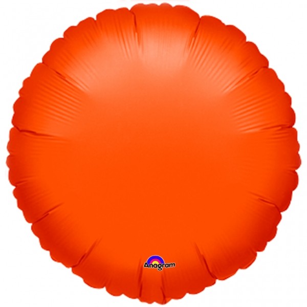 Ballon Rond Orange Mylar 42 cm - 456101