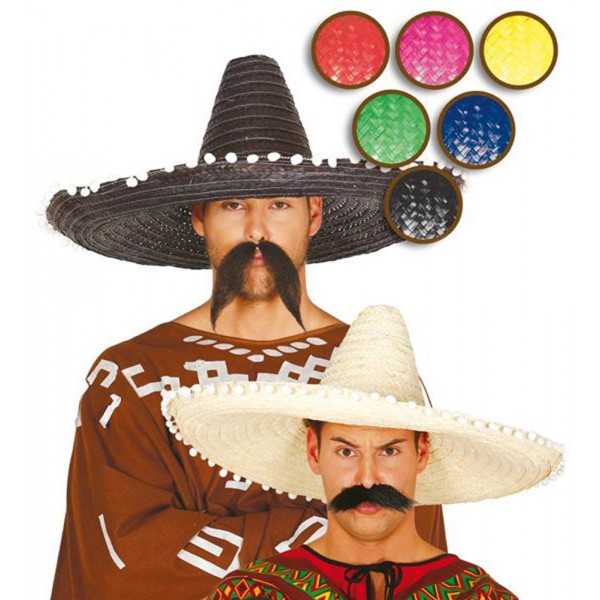 Chapeau Sombrero Mexicain Noir- Adulte - 13144NO