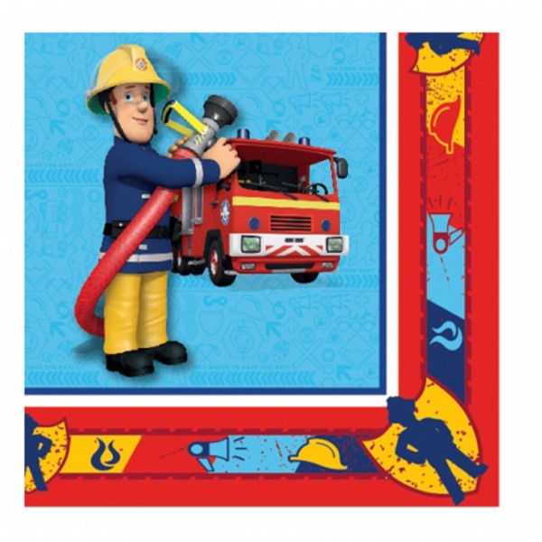 Serviettes Sam le Pompier™ x20 - 998152