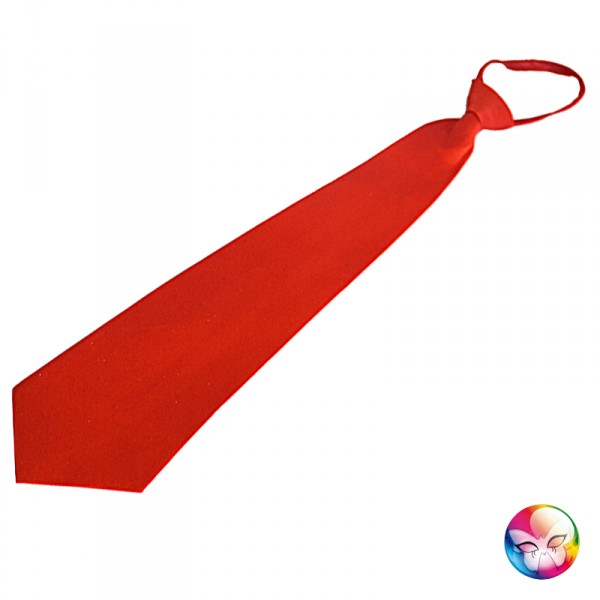 Cravate Satinée Rouge - AC1269/ROUGE