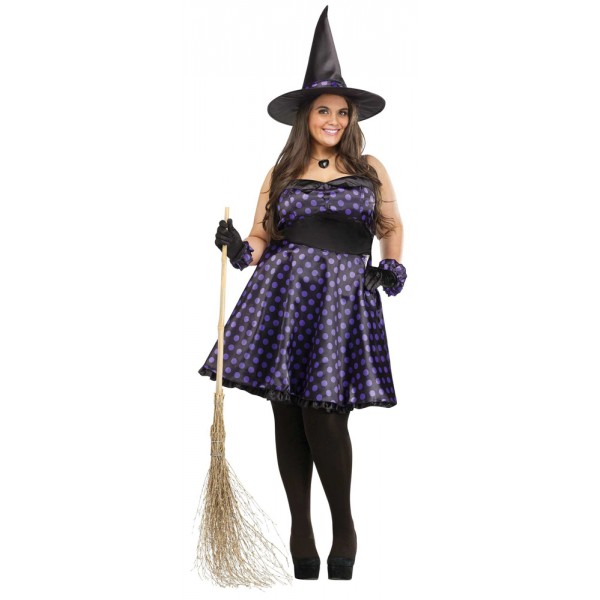 Costume De Sorcière A Pois - 122765