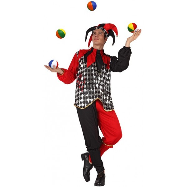 Deguisement carnaval : costume Triboulet Bouffon du Roi - 06027