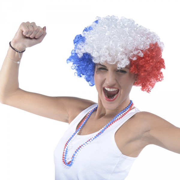 Perruque Afro Supporter France - PE506