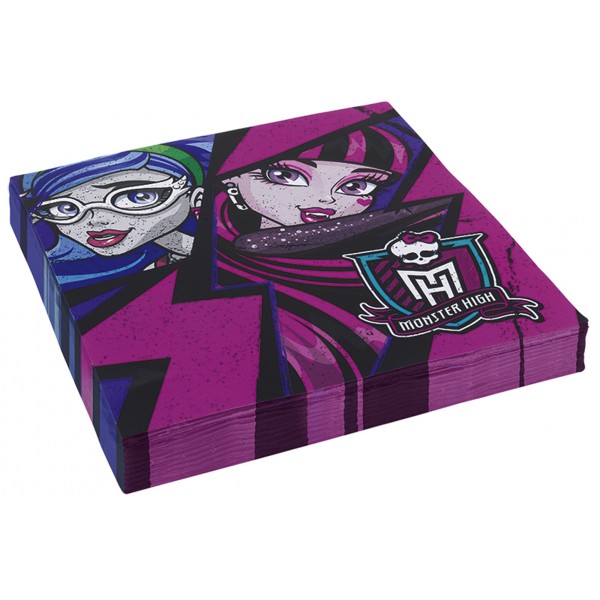 20 Serviettes en Papier Monster High™ - 552514