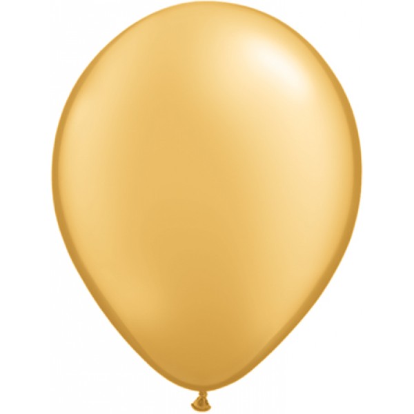 Ballons latex nacré or (x25) - 39872