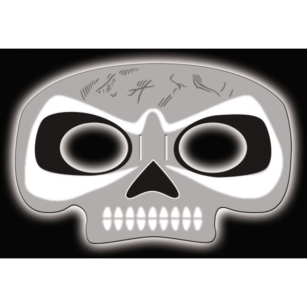 Masque Squelette Lumineux - 0722H1/12