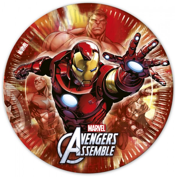 Assiettes Avengers Assemble™ x8 - 84600PRO