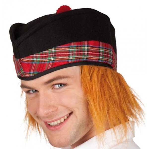 Béret écossais avec cheveux - 01338