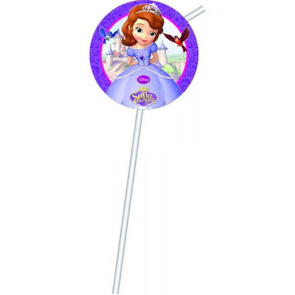 Pailles Princesse Sofia™ - Disney™ x6 - 83000