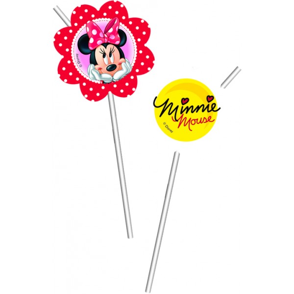 Pailles Minnie© Disney™ x6 - 80770