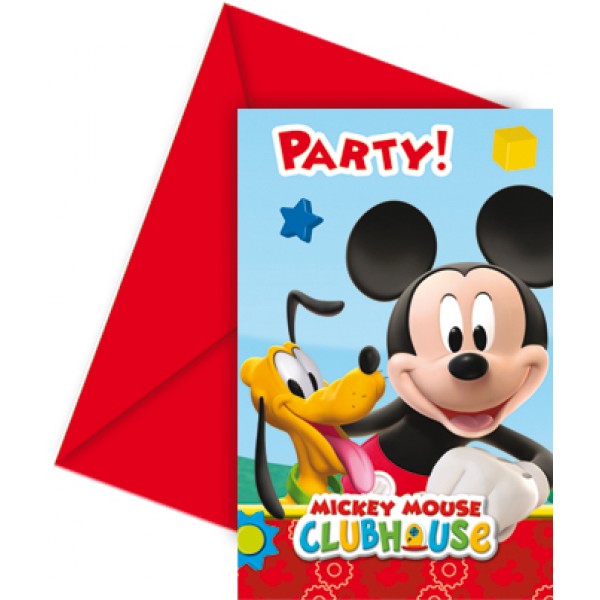 Carton d'invitation Mickey Disney© - 81513