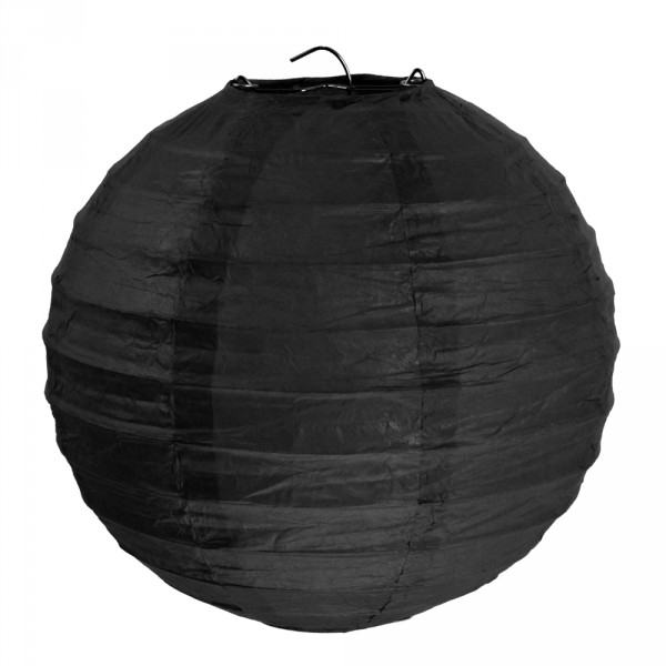 Lanterne Boule Papier Noire  - 4313-11