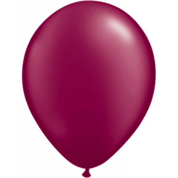 Ballons latex nacré bourgogne (x25) - 39870