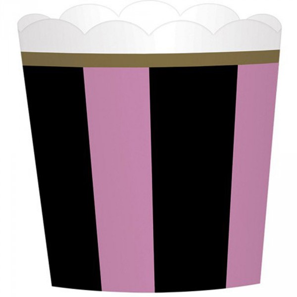 Mini-Coupelle à Cup Cake et Muffins - Rose et Noire x24 - 430535