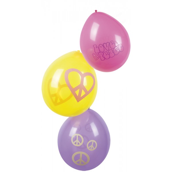 Décoration Ballon Hippie x6 - 44507