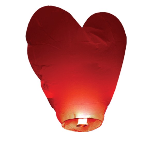 Lanterne Volante Coeur Rouge  - 668RUB
